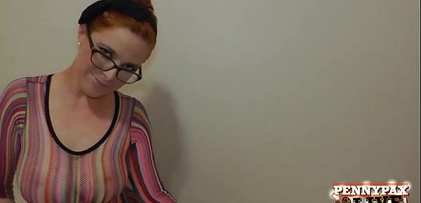  Oily Big Natural Tits Tease And Sloppy BJ With Red Head Penny Pax!